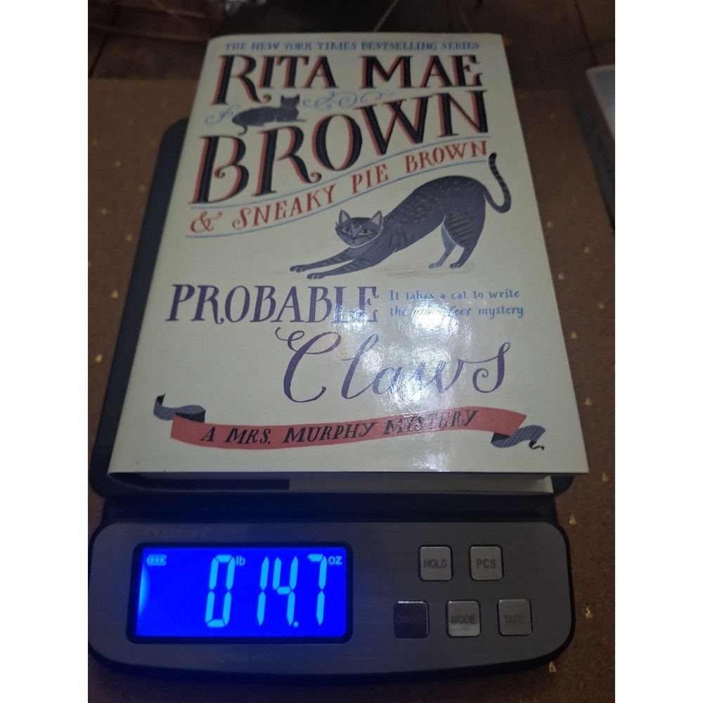 Probable Claws Rita Mae Brown Sneaky Pie Brown Mrs Murphy Mystery Hardcover 2018 - Picture 9 of 9